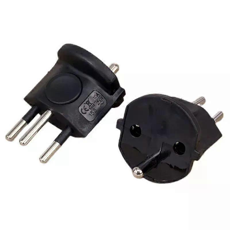 1 Stück Reiseadapter (europäischer Stecker, Frankreich Auf Schweiz), 3-polig, 10 A, 250 V, Eu-stecker Auf Schweizer Stecker