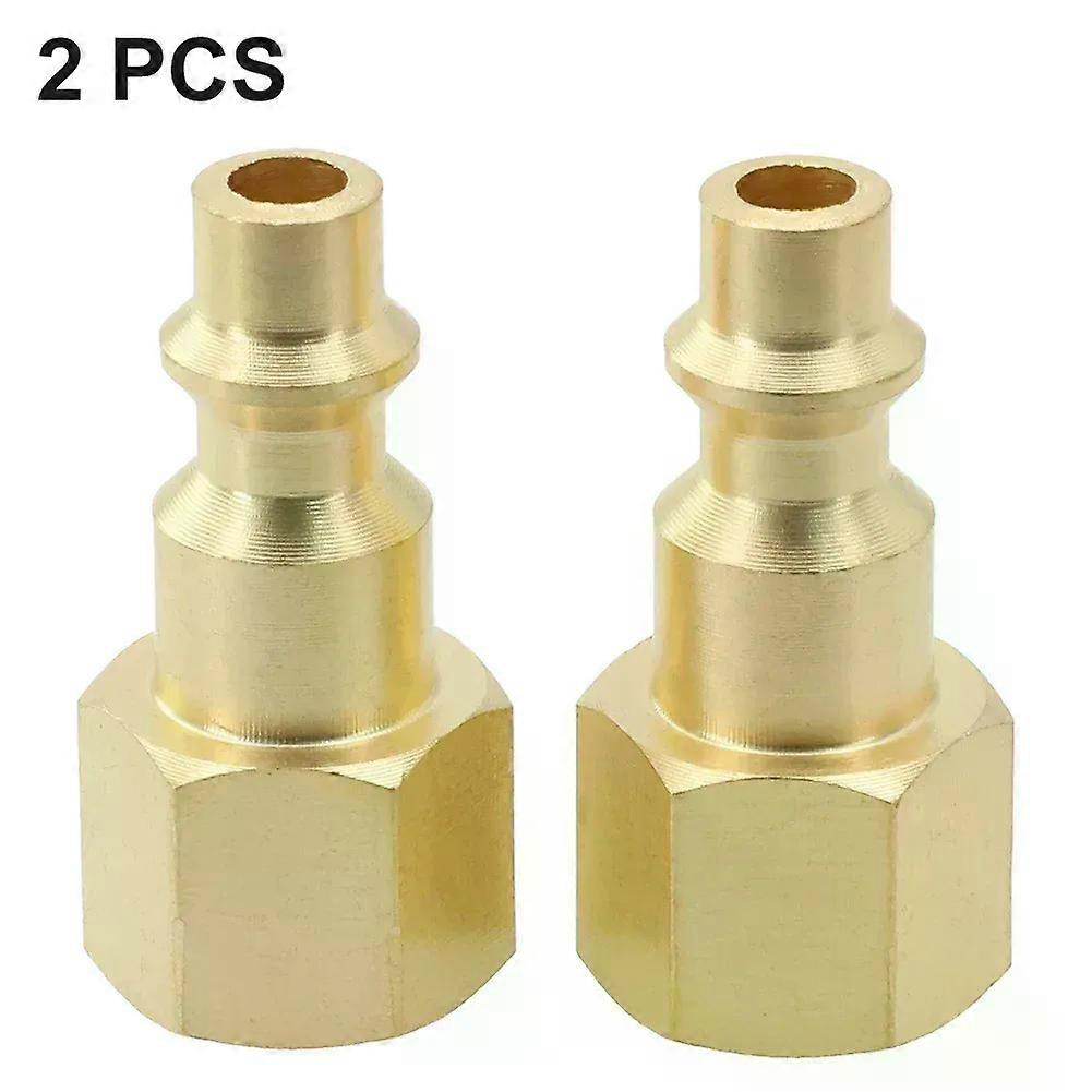 2 Stück Schnellkupplungen Aus Messing, 1/4 Npt, Druckluftschlauch-kompressoranschlüsse, Messing-schnellverschluss-innengewinde