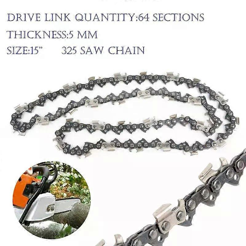 Sägeketten 15 Zoll, 64-teilig, Treibglieder 325 Teilung, Original Husqvarna Kettensägen 240, 235, 440, 450, 440 E-serie