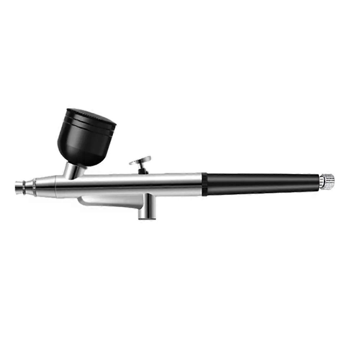 Tragbare Single-action-airbrush Mit 3-mm-düsen Für Modellbau, Kuchen, Nagellack, Autolackierung Und Beauty-bemalung (tintenstrahl-schwarz)