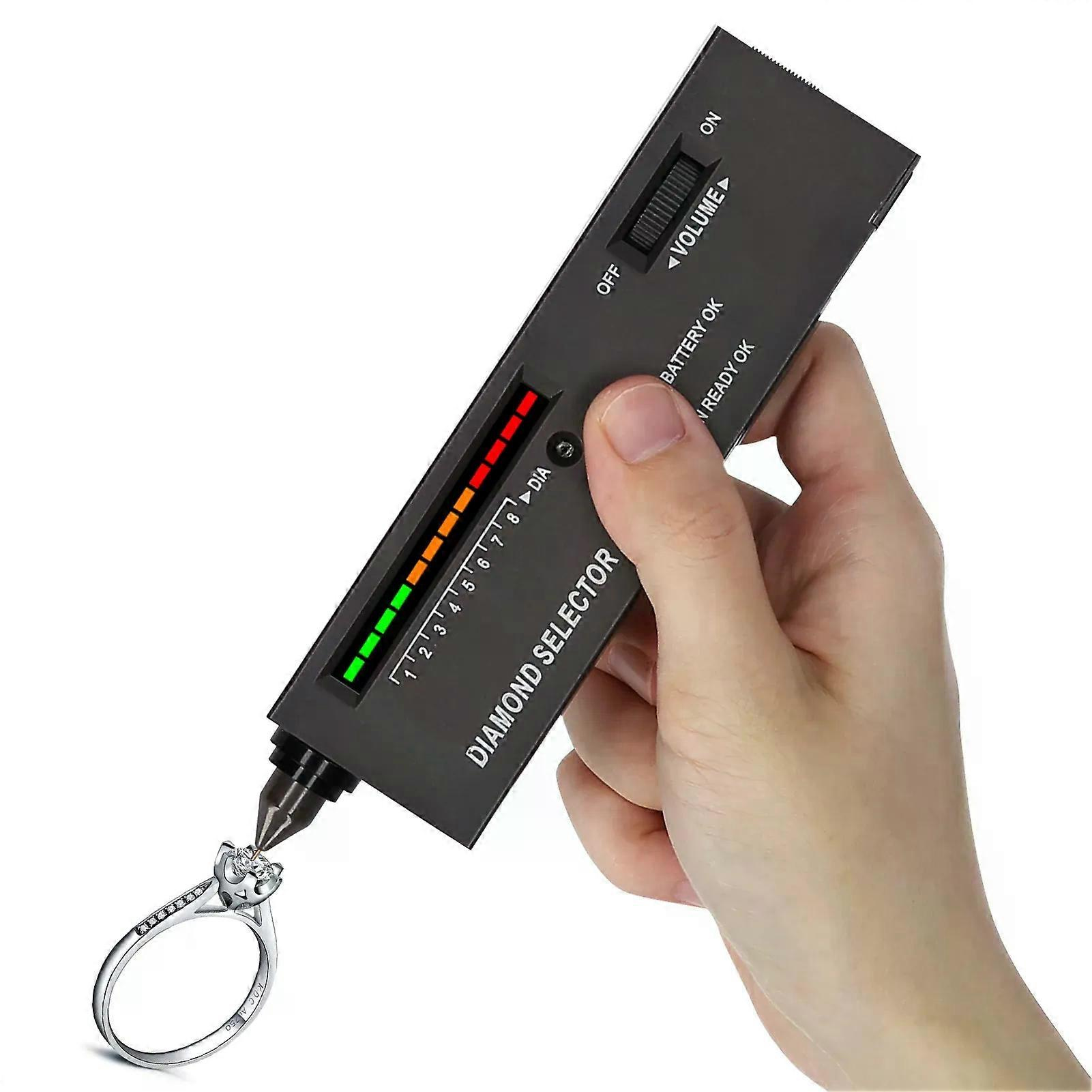 Tragbarer Diamanttester-stift, Hochpräziser Diamantenselektor, Edelsteinprüfgerät Mit Etui, Für Anfänger Und Experten
