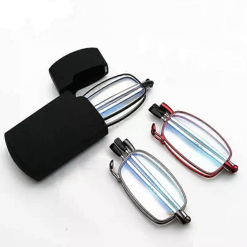 Ultradünne, Faltbare Lesebrille, Tragbare Lesebrille Mit Teleskopbügeln, Lesebrille Für Damen Und Herren