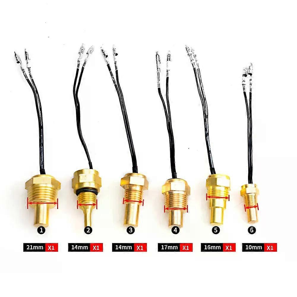 Universeller Wassertemperatursensor (12 V/24 V) Für Wassertemperaturanzeigen (10 Mm, 14 Mm, 16 Mm, 17 Mm, 21 Mm, 1/8", 3/8", 1/2")