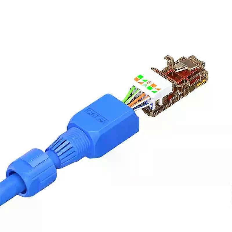 Werkzeugloser Rj45-stecker Für Die Feldkonfektionierung, Rj45-stecker, Werkzeuglos, Vergoldet, Modular, Wiederverwendbar, Ethernet-anschlussstecker