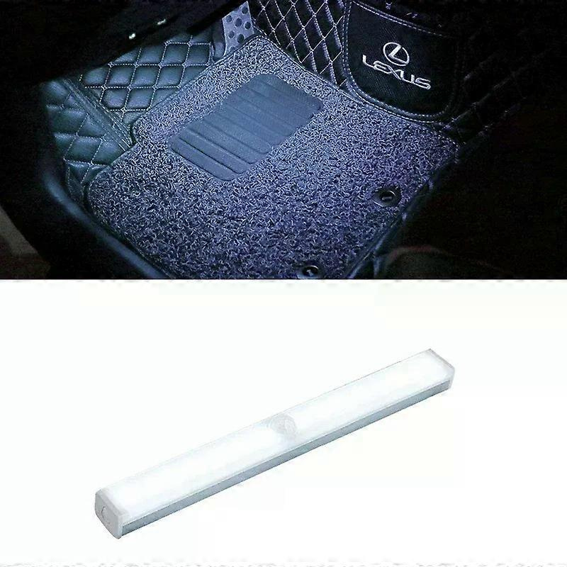 Wiederaufladbare Led-autoleuchte Mit Sensor Und Magnethalterung, Automatischer Induktion, Beleuchtung Von Fußraum, Kofferraum Und Motorhaube, Manuelle Und Sensorgesteuerte Modi, Kabellos