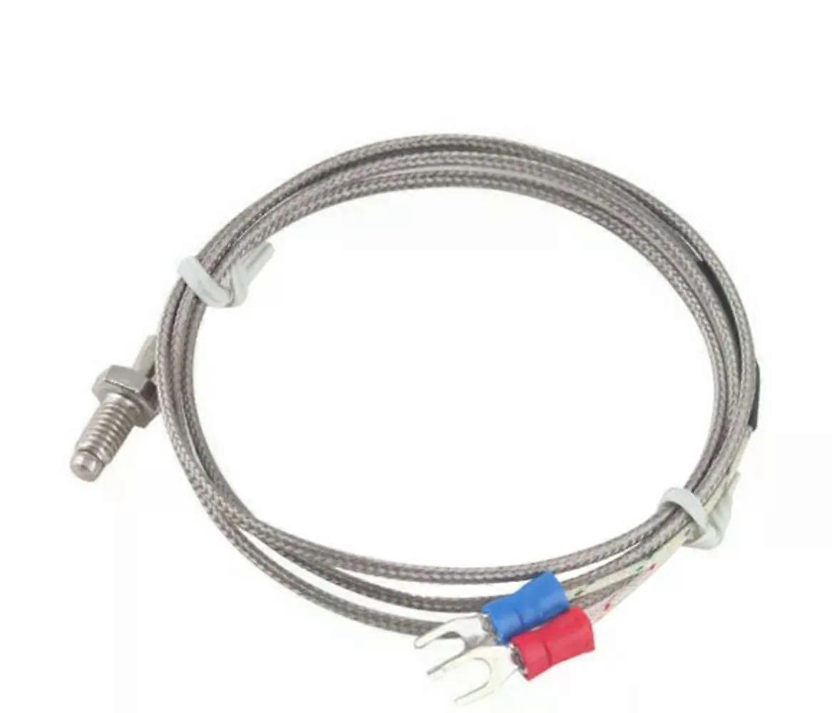 1m/2m/3m Thermoelement Typ K, Steuergewinde M6, Schraubfühler, Temperaturfühler, Temperaturregler 0–400 °c