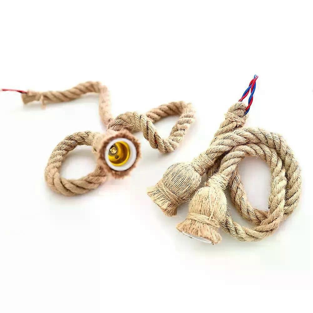 Retro-kabel, Elektrisches Kabel, E27-fassung, Vintage-lampenkabel, Geflochtenes Retro-pendellichtkabel, Hanfseil