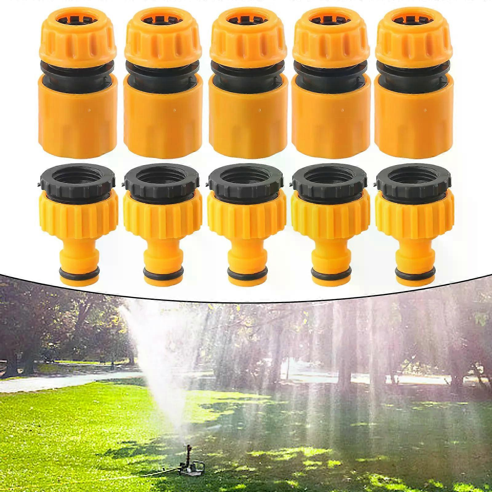 10 Stück Schlauch-schnellverbinder 3/4 & 1/2 Zoll Gartenschlauch-wasserhahn-gewindeverbinder-adapter Für Gartenbewässerung