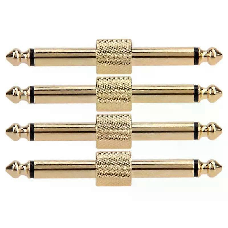 Gitarreneffektpedale, Instrumentenstecker, Adapter, Metall-lötstecker, Patch-audio-adapter, 635-mm-klinkenbuchse