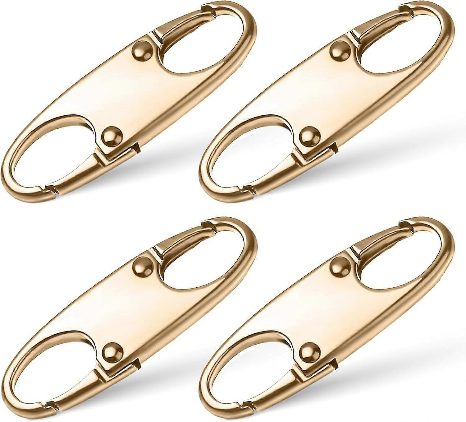 Mabor 4-teiliges Diebstahlsicherungs-reißverschluss-set – Schlossverschluss Mit Abnehmbaren Zuglaschen, Reparaturset Für Gepäck, Kleidung, Rucksäcke, Stiefel, Handtaschen (gold)