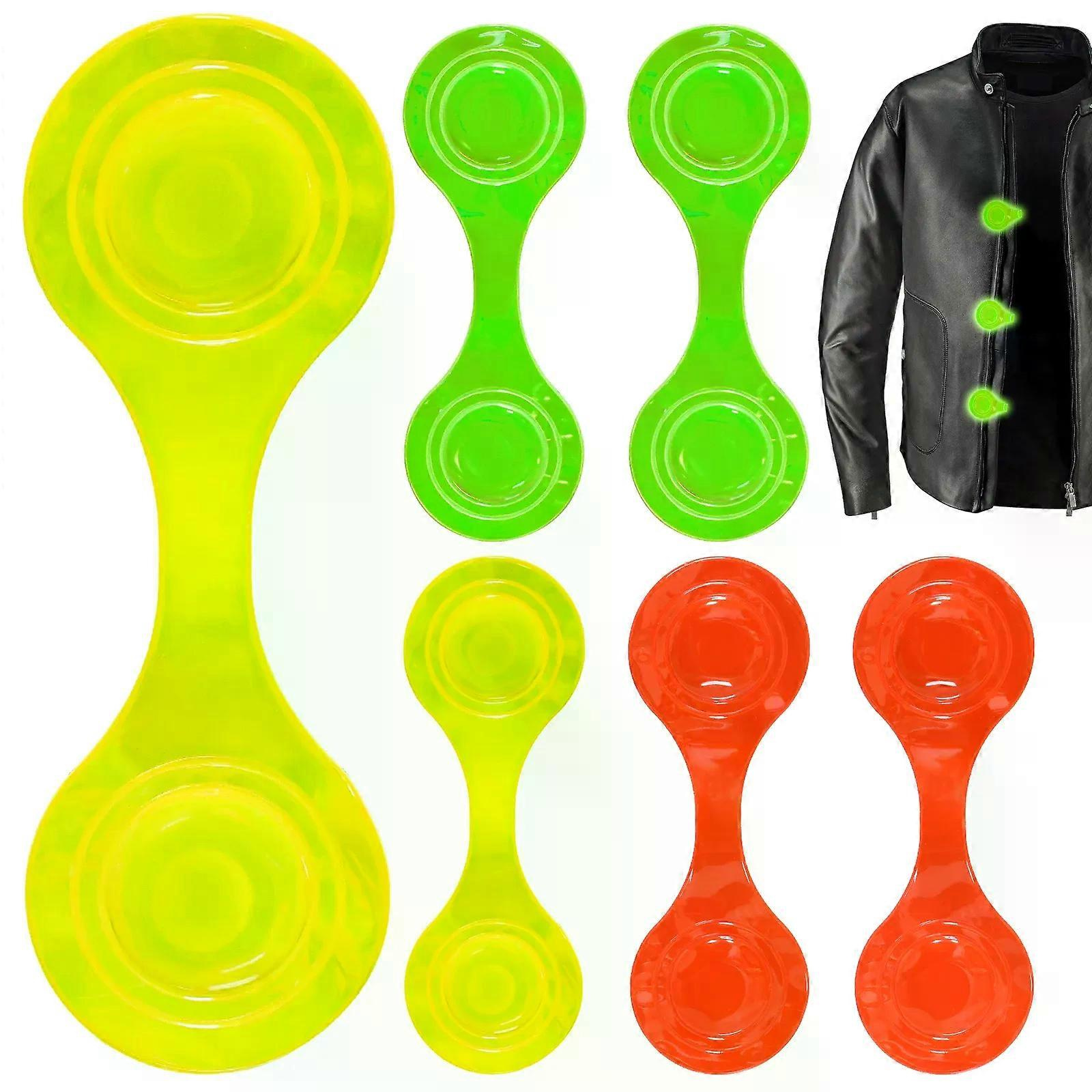 6 Stück Reflektierende Magnetclips Für Fahrrad- Und Kinderrucksäcke, Reflektoren Für Nachtwanderungen