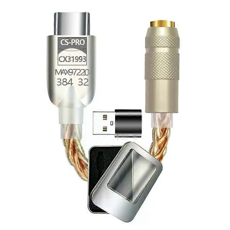 Verbesserter Digitaler Audioverstärker Cx31993 Mit Max97220 Chip, Typ C, 35-mm-anschluss, Hifi-adapter, 32-bit/384-khz-kopfhörer-dac-adapter