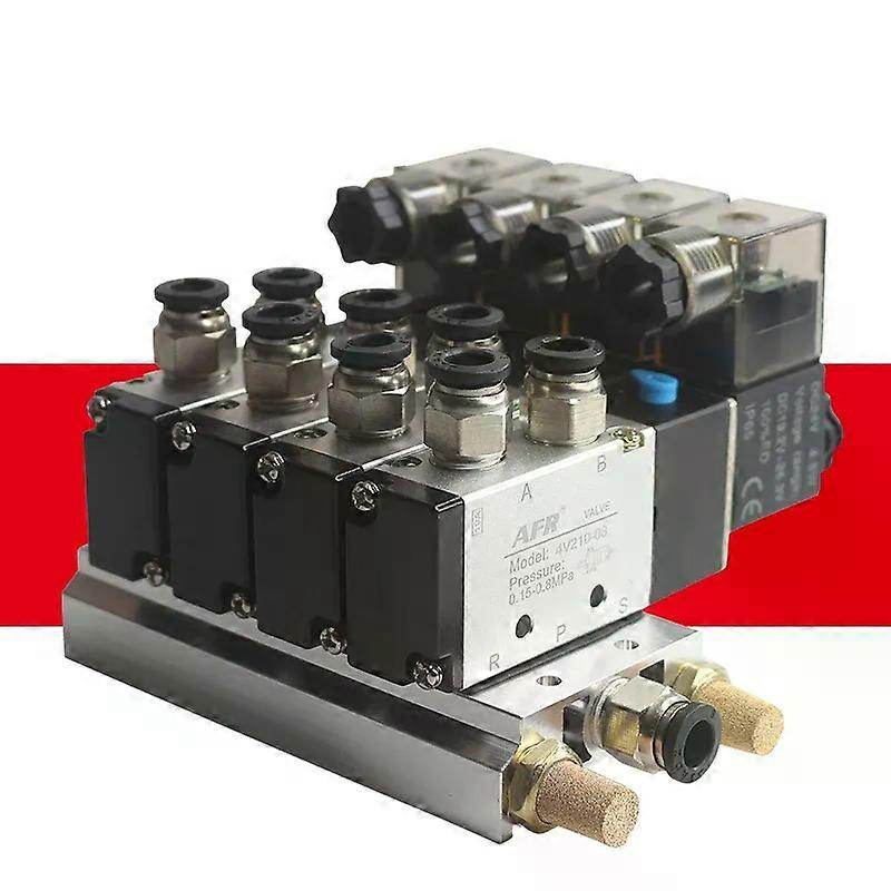 4v210-08 Verteilerventil, Pneumatisches 5/2-wege-magnetventil, Gruppenventil, Inselzylinder-umkehrventil, Pneumatischer Verteiler