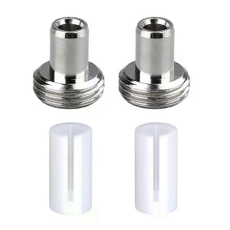 2 Stück Ersatzteile (keramikschlauchhülsen) Und 2 Stück Metallkopf-steckverbinderadapter Für Optische Glasfaser-fehlerortungsgeräte