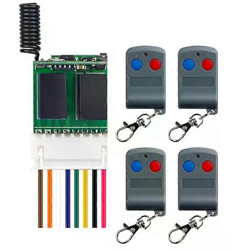 Mikrorelais-fernschalter 42v 45v 5v 6v 74v 8v 9v 12v 2ch 2a No Com Nc Kontakt Schaltschalter Funkschalter Momentan-rastschalter