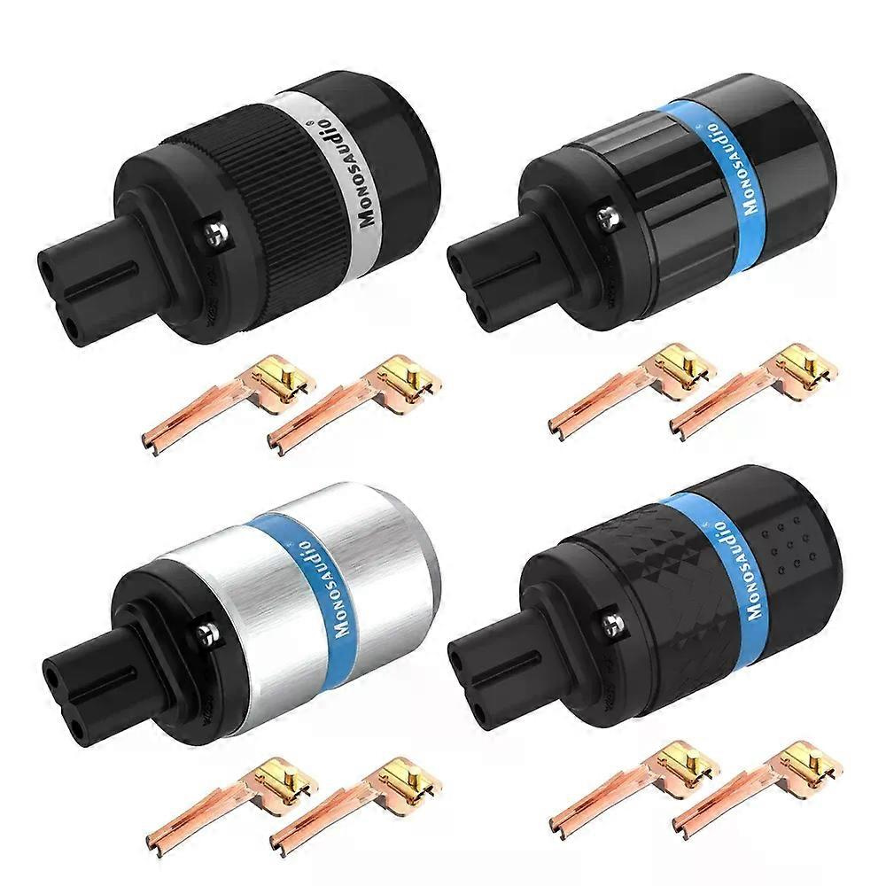 Monosaudio C7 Figur 8 Reinkupfer-netzstecker, Weibliche Netzbuchse, 25 A/250 V, Weiblicher Netzanschluss Aus Reinem Kupfer