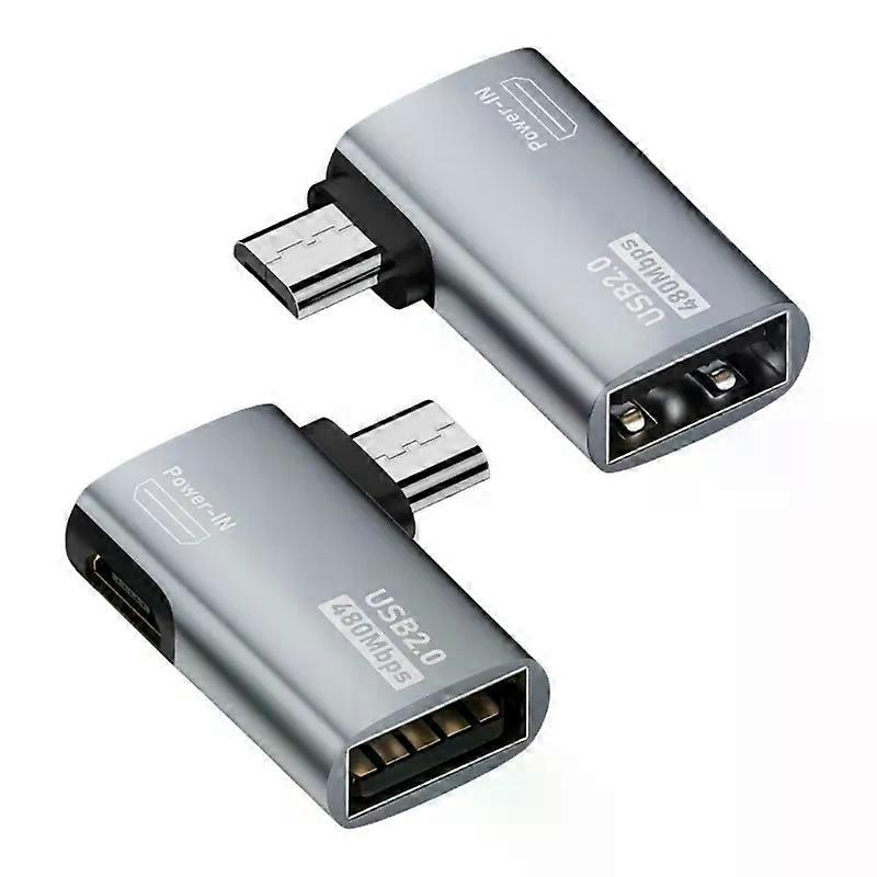 Otg-kabeladapter 4k 90 Grad Abgewinkelt, Micro-usb Auf Usb Otg-adapter Für Tv, Tablet, Fire Tv Stick 4k