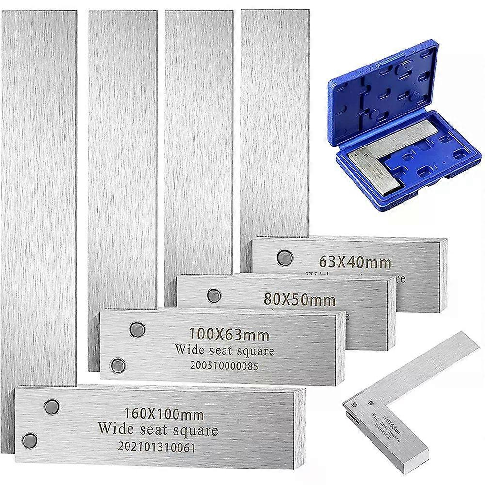 Winkelmesser Für Maschinenbauingenieure, Stahl, Hochpräzisions-winkelmesser, 90° Breite Basis, L-förmig, Prüf- Und Messwerkzeug, 4 Größen