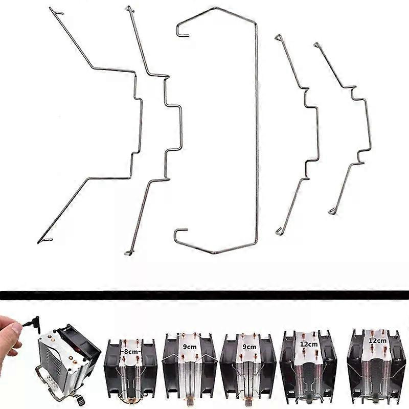 2 Stück Kühlclips Zur Wärmeableitung Für Computer-cpu-lüfter, Edelstahl-drahtbefestigung, Schnallenhalterung