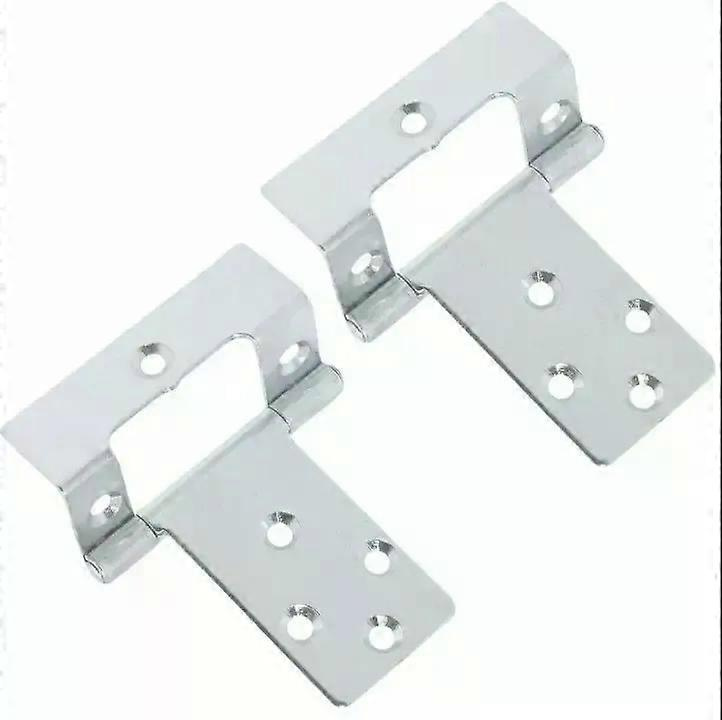 1 Stück Große Kurbeln 50 Mm Silbernes Flachscharnier Für Holzschranktüren, Anhänger, Marine-, Wohnwagen- Und Wohnmobilzubehör