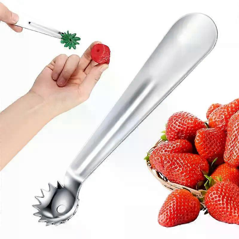 Tomatenentkerner, Erdbeerentkerner Aus Edelstahl, Tragbarer Tomatenstielentferner, Ergonomischer Tomatenstielentferner