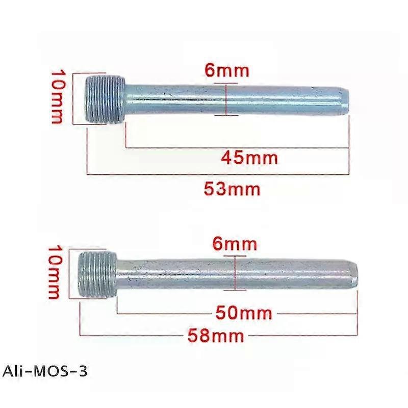 P53/58mm Motorrad-unterpumpen-scheibenbremsbelag-befestigungsschraube Sechskant-führungsbolzen Führungsstift M10 Gewinde 10mm Steigung