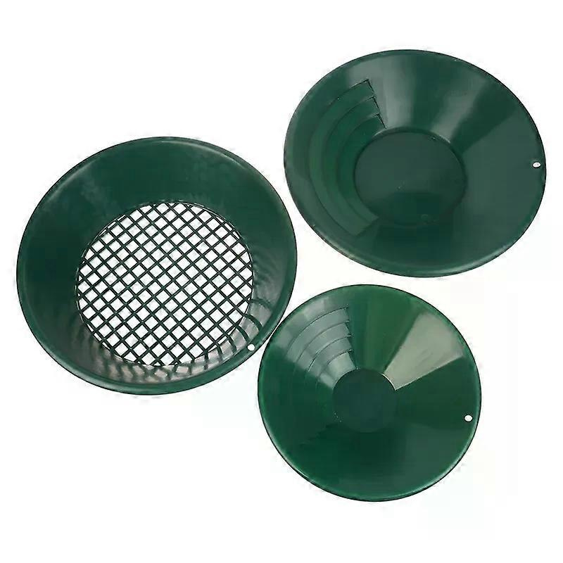 10/14/15 Zoll Waschsieb Für Goldwaschmaschinen, Bergbausieb, Metalldetektor-werkzeuge, Sieb, Goldwaschpfanne, Grüne Kunststoffschüssel