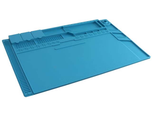 Silikon-Lötmatte S-160C, 45x30 cm, blau - Daytools