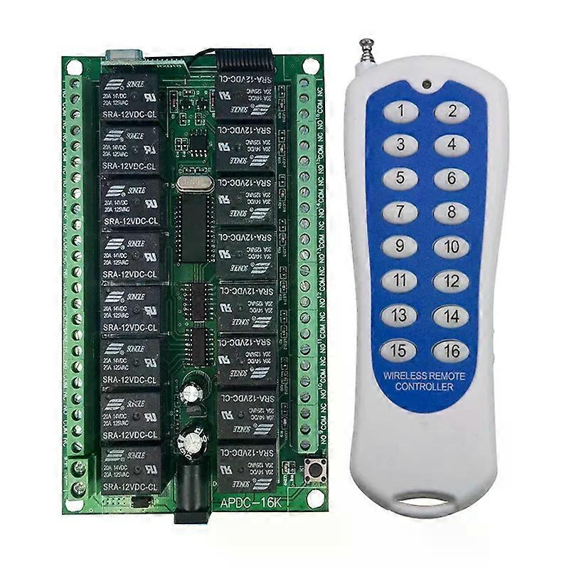 Dc 12v/24v 16-kanal-funkfernbedienung (16ch) Mit 16-kanal-relais (315/433 Mhz)