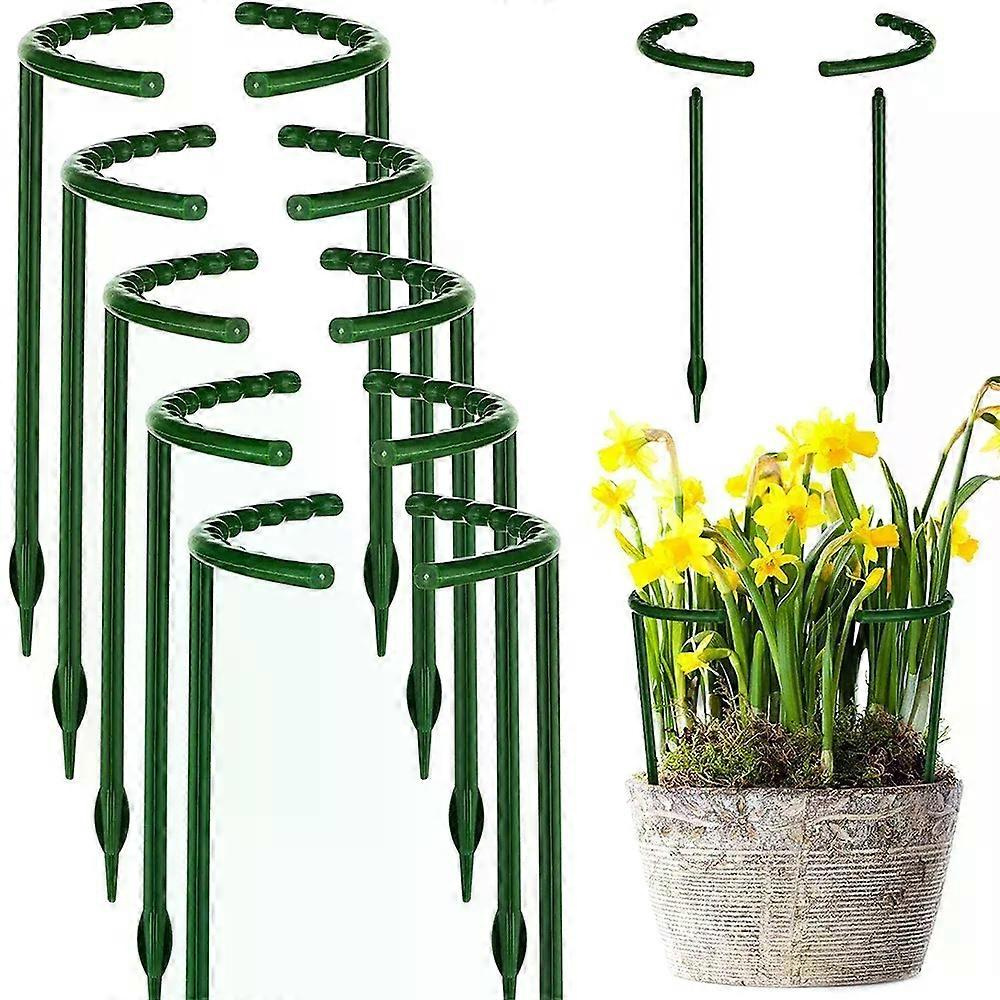 2 Stück Pflanzenstützstäbe – Gewächshausstäbe Aus Kunststoff Für Bonsai/blumen/obstgärten, Gartenstützenhalter Mit Clips