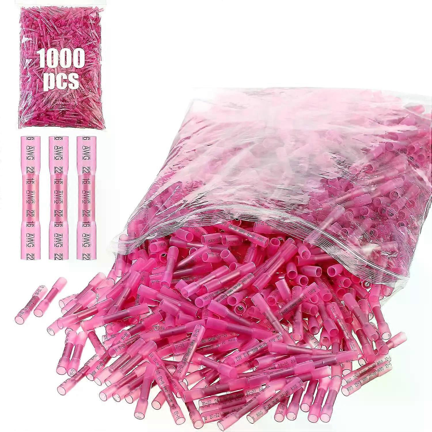 100 Stück Wasserdichte Schrumpfschlauch-kabelverbinder-sets Für Kfz-elektrik, Stoßverbinder 22-10awg