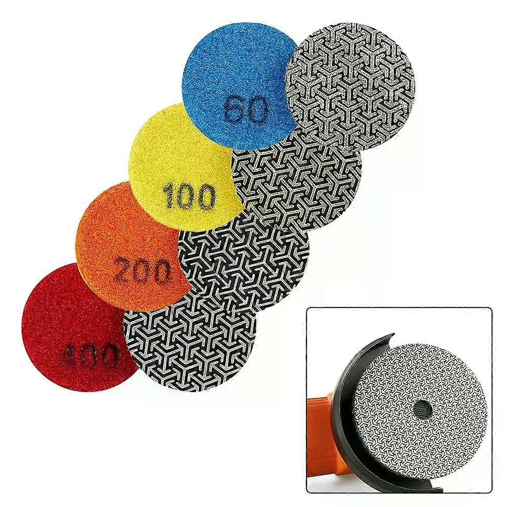 1 Stück 50 Mm (2 Zoll) Galvanisiertes Schmirgel-trockenpolierpad Für Granit, Marmor, Schleifscheiben, Winkelschleifer, Elektrowerkzeugzubehör