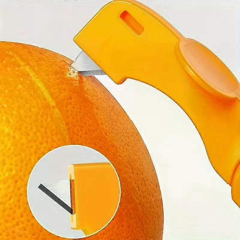 1/2 Stück Kunststoff-schäler/zitronen-/grapefruit-schäler, Kreativer Schneider Mit Klappgriff, Küchenhelfer Für Obst Und Gemüse
