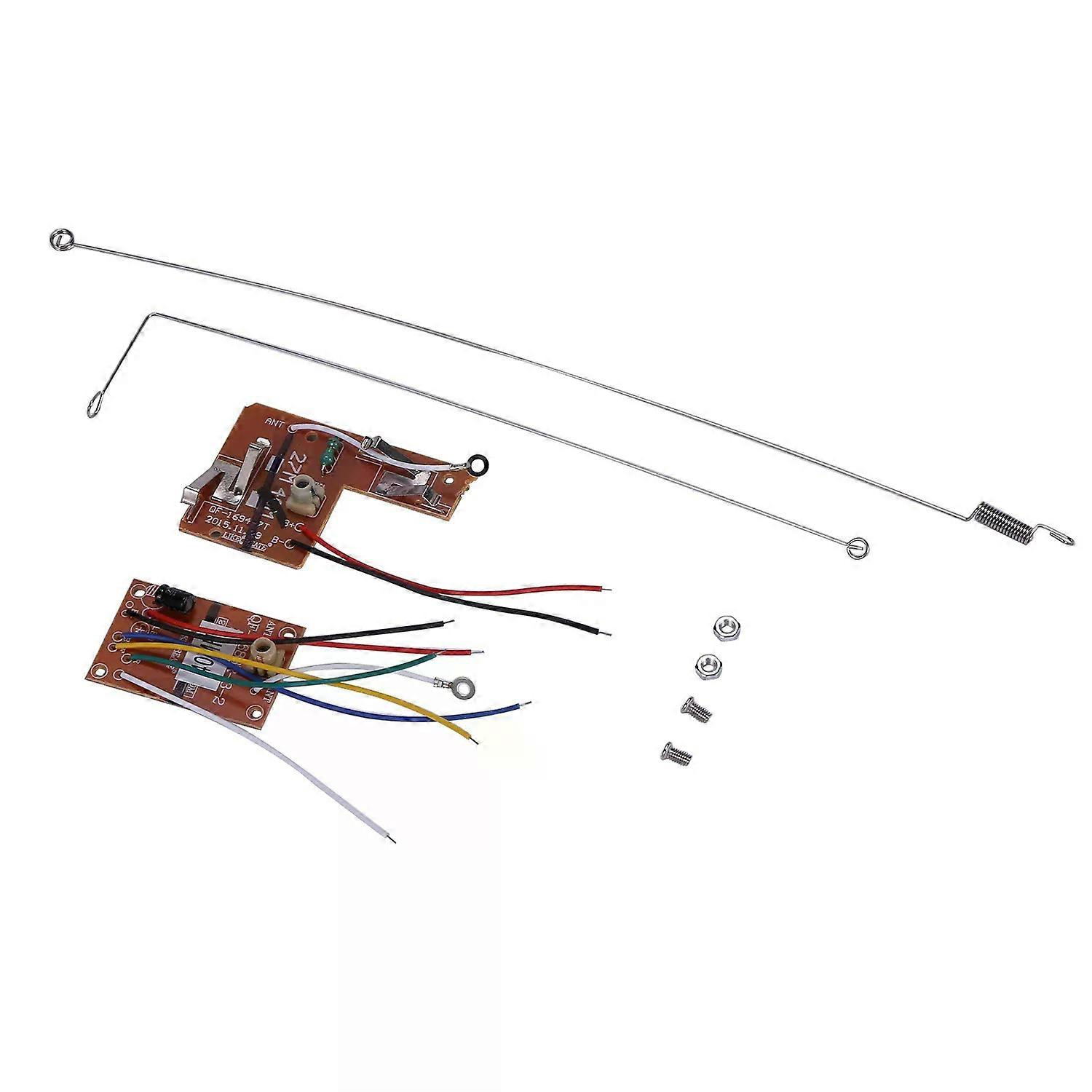 1 Set 4-kanal 40mhz Fernbedienungssender & Empfängerplatine Mit Antenne Für Diy Rc Auto Roboter Ferngesteuerte Spielzeugteile
