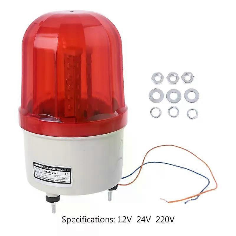 220v/12v/24v Led-alarmleuchte, Warnlampe, Signalsummer, Drehblitz, Blinklicht, Sirene, Notfallton, Beleuchtung, Hummer