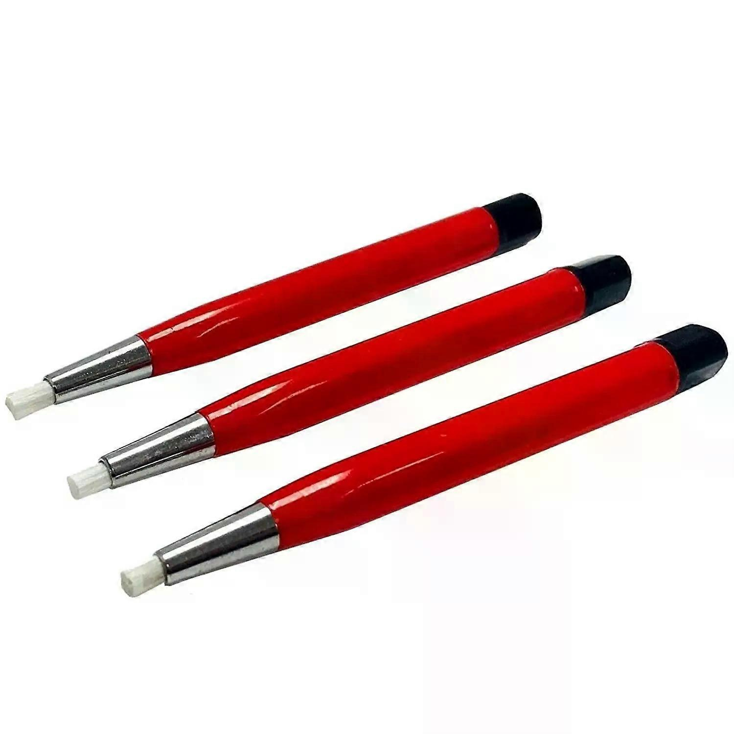 Uttg-fiberglas-kratzpinsel, 3-teilig, Schmuck, Uhren, Münzen, Reinigung, Elektronik, Entfernung Von Rost Und Korrosion