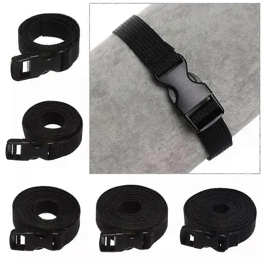 053m Schwarzer, Strapazierfähiger Nylon-reisegurt Zur Ladungssicherung Mit Klemmschnalle, Gepäckgurt, Gepäckspanngurt Mit Klemmschnalle, Reise-sets, Outdoor-camping-werkzeug