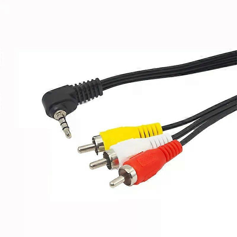 (1 M) Winkelstecker 35 Mm Auf 3 Rca Av-kabel – 90-grad-splitter (1 Stecker Auf 3 Buchsen) Für Audio-/video-verbindungen