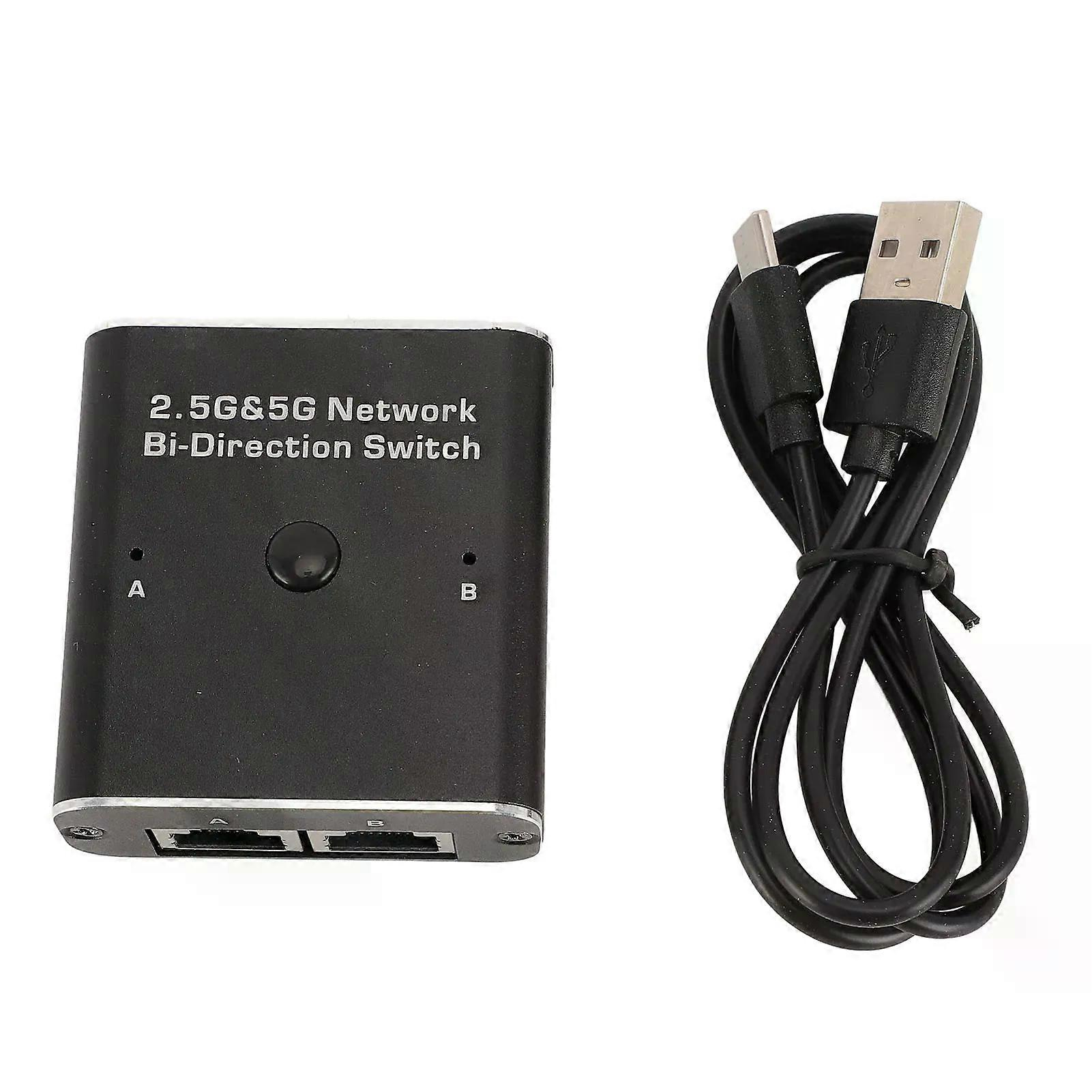 25g/5g-netzwerk-bidirektionaler Switch (2 Eingänge, 1 Ausgang Oder 1 Eingang, 2 Ausgänge) – Zwei-wege-2-port-rj45-netzwerkadapter Für Interne Und Externe Anwendungen