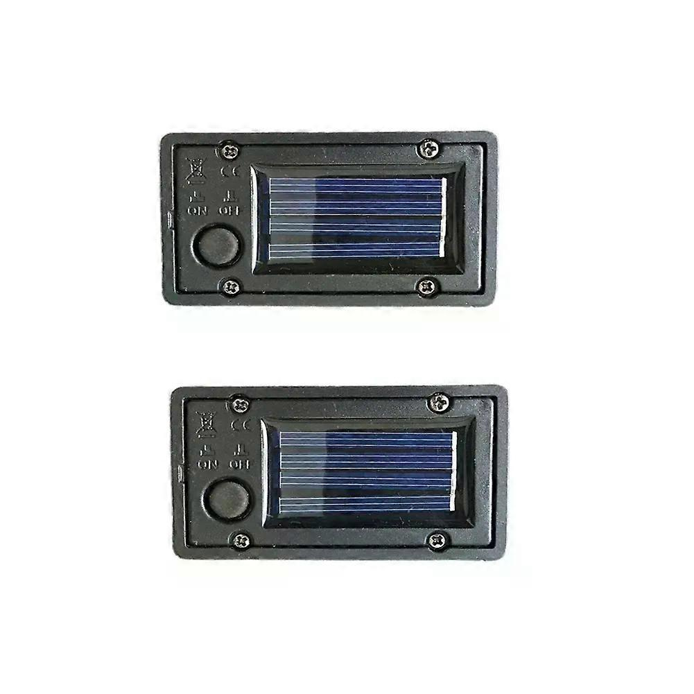 2 Stück Solarleuchten-ersatzaufsätze Mit Led-leuchtmitteln, Einfache Installation, Automatische Ein-/ausschaltfunktion, Wetterfest, Für Garten- Und Wegbeleuchtung