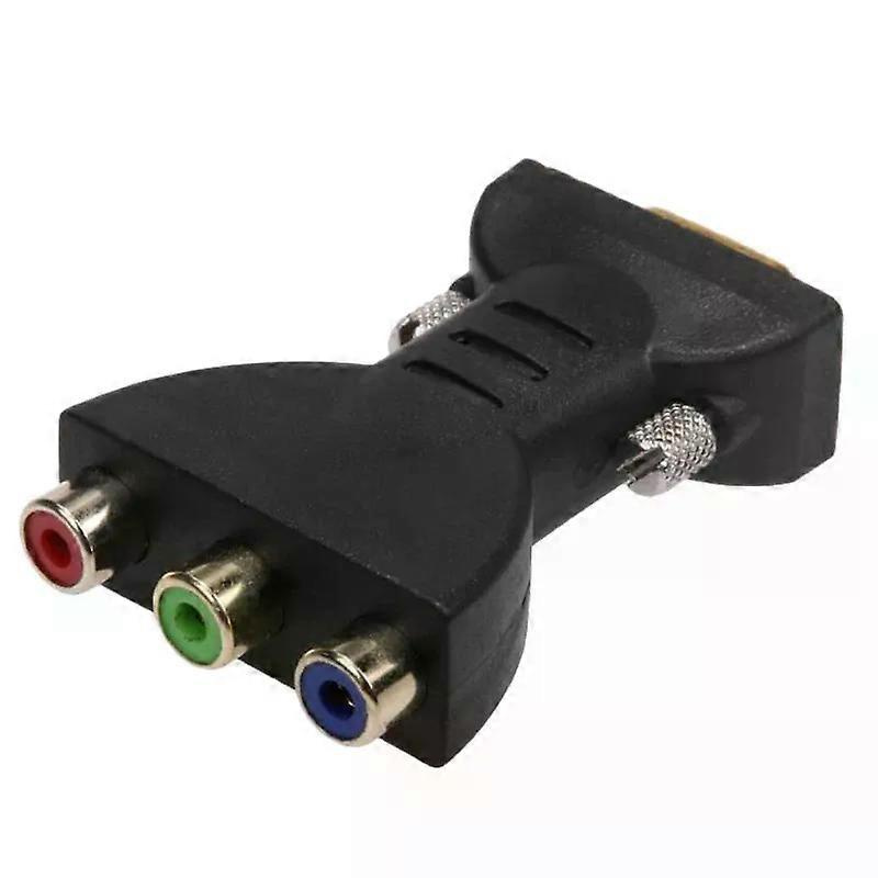 3rca Rgb-buchse Auf Hd 15-pin Vga-kompatibler Komponentenvideo-anschlussadapter