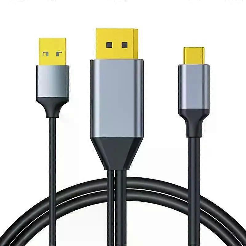 4k@60hz Displayport-zu-usb-c-touch-adapter Mit Usb-kabel Für Extended X7jc