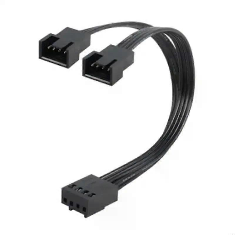634a Motherboard-lüfter-splitterkabel 4-pin Pwm, Unterstützt Zwei Lüfter, Kurz 10 Cm (394 Zoll)