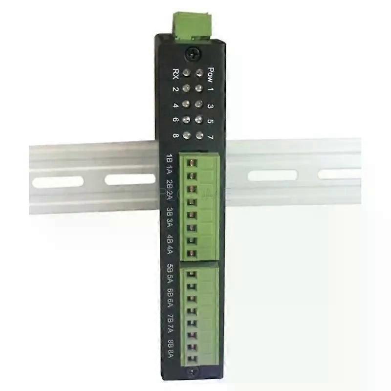 8-port-rs485-hub-repeater-splitter-signalisolator In Industriequalität, Rs-485-kommunikationsverlängerung, Metallgehäuse