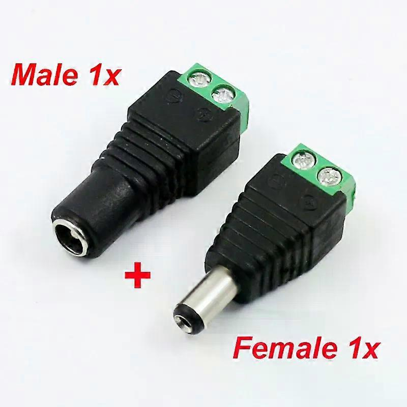 Atorch Dc 12v 55mm Netzstecker, Abnehmbarer Klemmenblock (männlich Und Weiblich), 21mm Adapteranschluss