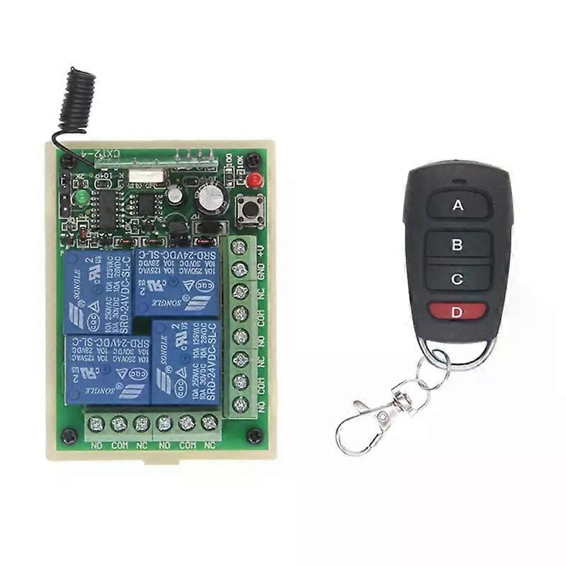 12v/24v Dc 4-kanal-funkfernbedienung Mit 4-kanal-empfänger Und -sender Zur Umkehrung Der Lampenbewegung Durch Den Motor (schubstange)