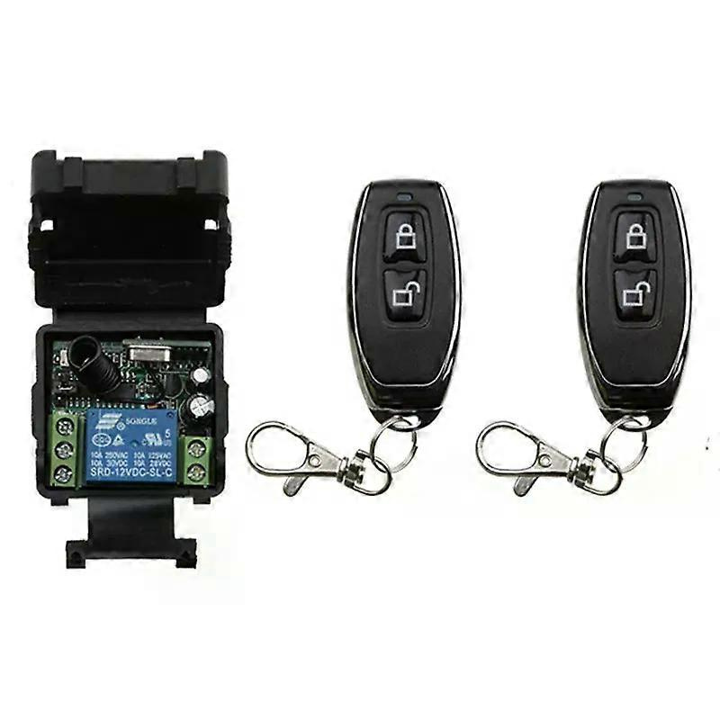 Heißes Dc12v/24v 1-kanal 10a Relais-fernbedienungsschalter-modul Mit Funkempfänger Und Hf-sender