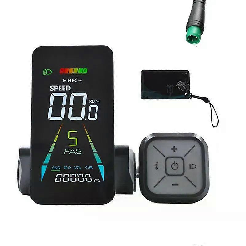 E-bike Nfc-lcd-display, Farbiger Animierter Tachometer, Uart-geschwindigkeitsmesser, 24v/36v/48v/60v Elektroroller Nfc-lcd-anzeige