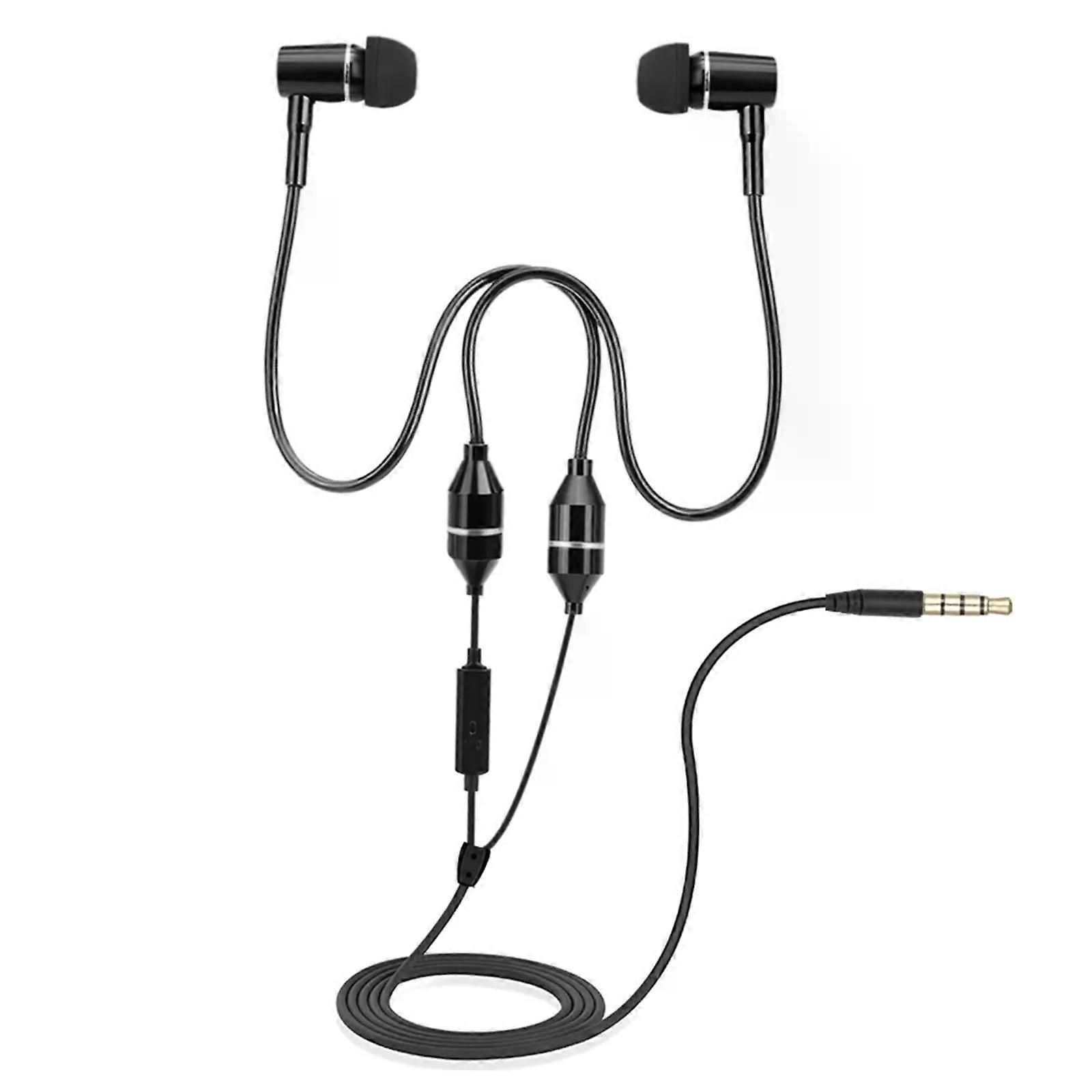 Fc12 Stereo-musik-headset Mit Luftschlauch, 35 Mm, Strahlungsarm, In-ear-kopfhörer Mit Geräuschunterdrückung, Kabelfernbedienung Und Mikrofon Für Smartphones