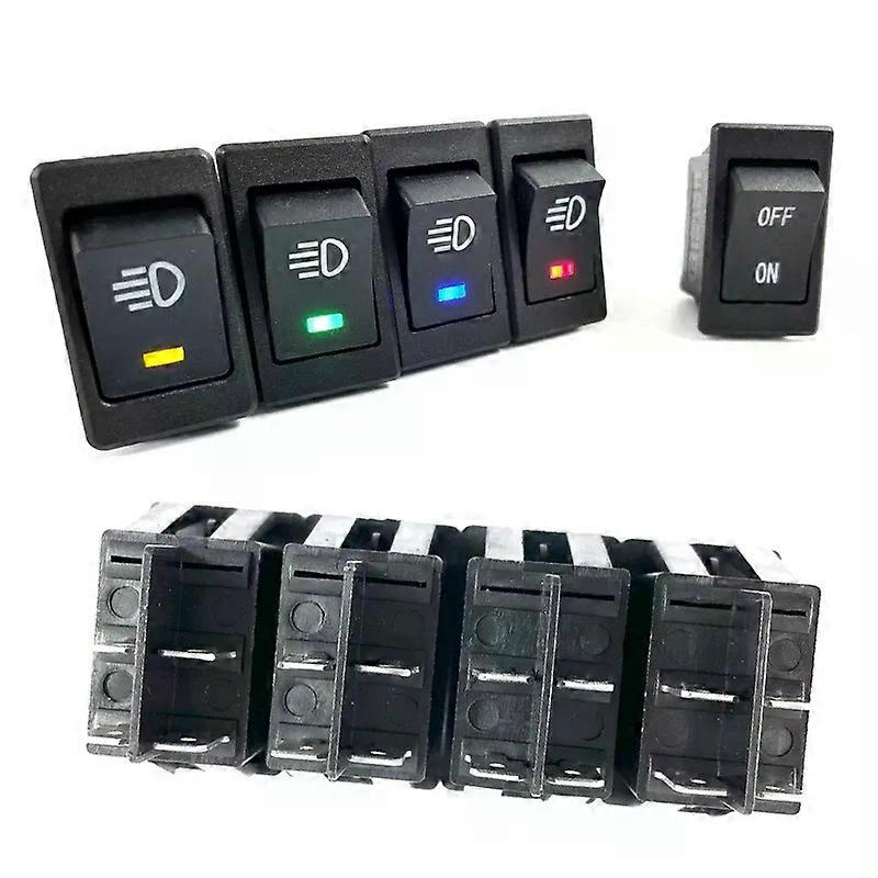 Nebelscheinwerferschalter Tokcd4, Ein/aus-taste, 2 Positionen, 4 Pins, Led, 35a, Für Kfz-nachrüstung